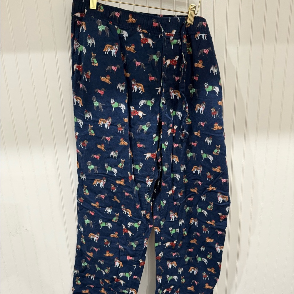 J. Crew Navy and Dog Patterned Pants